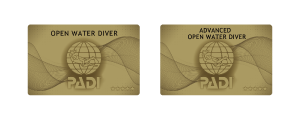 PADIオープンウォーターダイバー+アドバンスドオープンウォーターダイバーCカード