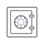 鍵付きロッカー