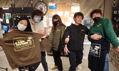 寒くても潜っちゃうんだから～♪