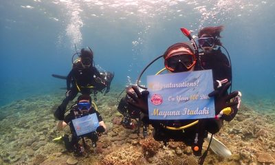 恩納村で１００本と４００本の記念ダイブだぜ♪