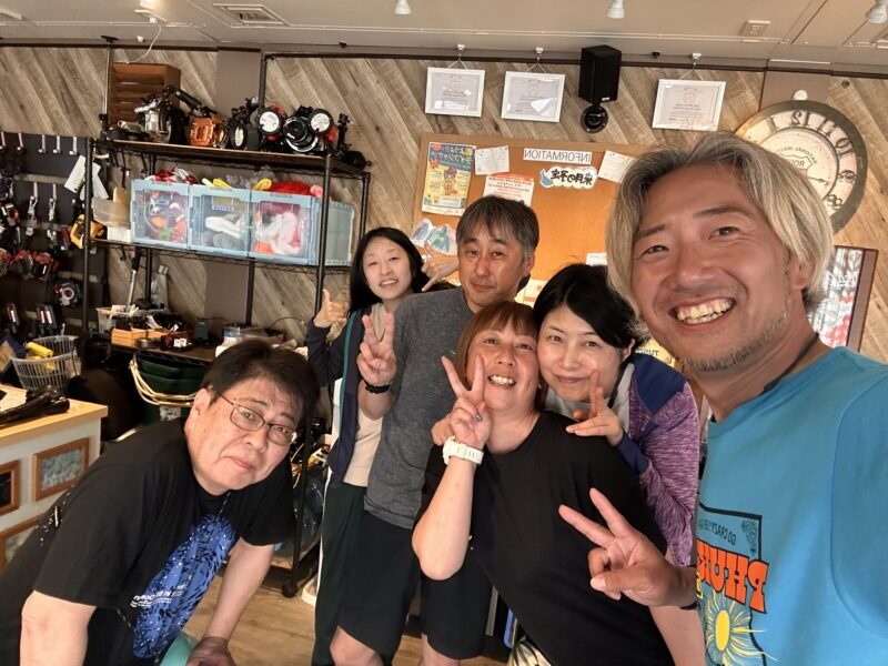 雨でも慶良間は楽しいぜ♪